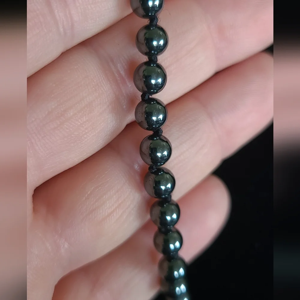 Hand Crafted Hematite Necklace